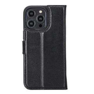 Carter iPhone 14 Plus Detachable Wallet Case, Rustic Black - Bouletta