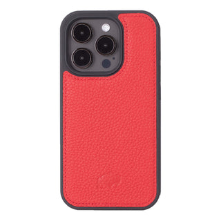 Carter iPhone 15 Pro Wallet Case, Pebble Red - BlackBrook Case