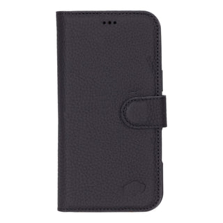 Carter iPhone 16 Plus Wallet Case, Pebble Black - BlackBrook Case