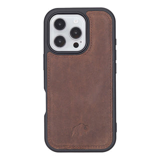 Carter iPhone 16 Pro Max Wallet Case, Distressed Coffee - BlackBrook Case