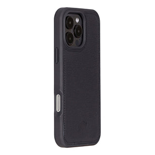 Carter iPhone 16 Pro Max Wallet Case, Pebble Black - BlackBrook Case