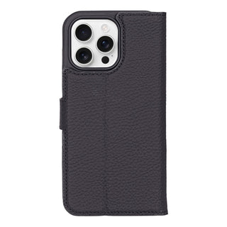 Carter iPhone 16 Pro Max Wallet Case, Pebble Black - BlackBrook Case