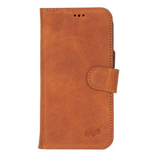 Carter iPhone 16 Wallet Case, Golden Brown - BlackBrook Case