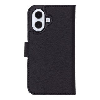 Carter iPhone 16 Wallet Case, Pebble Black - BlackBrook Case