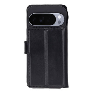 Carter Leather Pixel 10 / 10 Pro Detachable Wallet Case, Rustic Black - BlackBrook Case