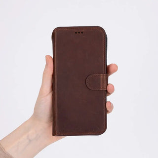 Carter Leather Pixel 10 Pro XL Detachable Wallet Case, Saddle Brown - BlackBrook Case