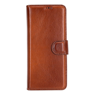 Carter Leather Samsung Galaxy Z Fold 5 Wallet Case, Rustic Tan - Bouletta