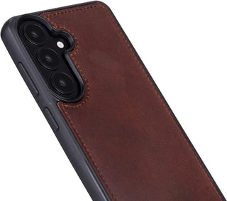 Carter Leather Samsung S26 Detachable Wallet Case, Saddle Brown - BlackBrook Case