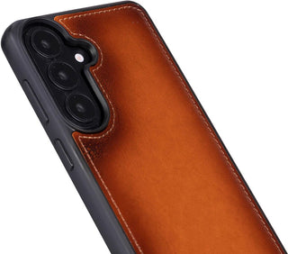 Carter Leather Samsung S26 Plus Detachable Wallet Case, Rustic Tan - BlackBrook Case