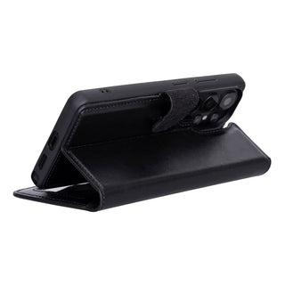 Carter Leather Samsung S26 Ultra Detachable Wallet Case, Rustic Black - BlackBrook Case