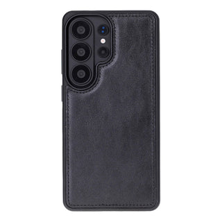 Carter Leather Samsung S26 Ultra Detachable Wallet Case, Rustic Black - BlackBrook Case