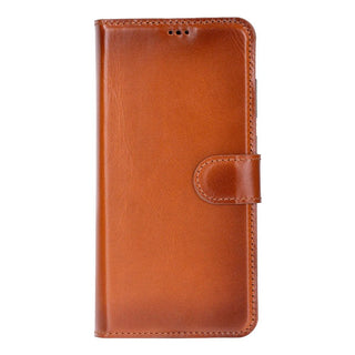 Carter Leather Samsung S26 Ultra Detachable Wallet Case, Rustic Tan - BlackBrook Case