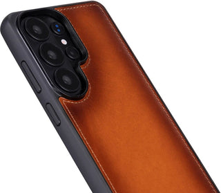 Carter Leather Samsung S26 Ultra Detachable Wallet Case, Rustic Tan - BlackBrook Case