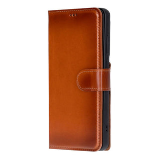 Carter Leather Samsung S26 Ultra Detachable Wallet Case, Rustic Tan - BlackBrook Case