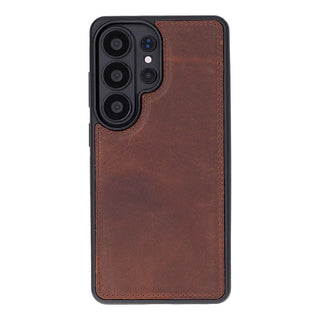Carter Leather Samsung S26 Ultra Detachable Wallet Case, Saddle Brown - BlackBrook Case