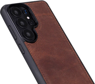 Carter Leather Samsung S26 Ultra Detachable Wallet Case, Saddle Brown - BlackBrook Case