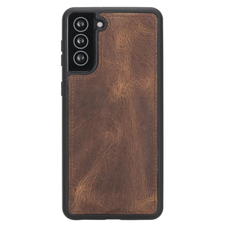 Carter Samsung Galaxy S21 Detachable Wallet Case, Antique Brown - Bouletta