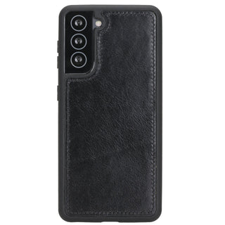 Carter Samsung Galaxy S21 Detachable Wallet Case, Rustic Black - Bouletta