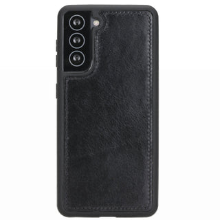 Carter Samsung Galaxy S21 FE Detachable Wallet Case, Rustic Black - Bouletta