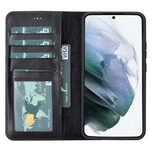 Carter Samsung Galaxy S22+ Plus Wallet Case, Rustic Black - Bouletta