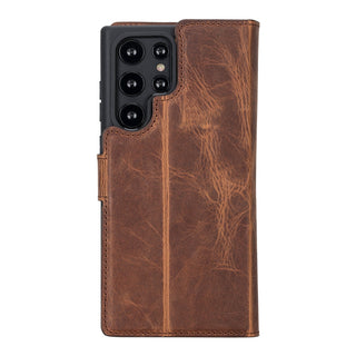 Carter Samsung Galaxy S22 Ultra Wallet Case, Antique Brown - Bouletta