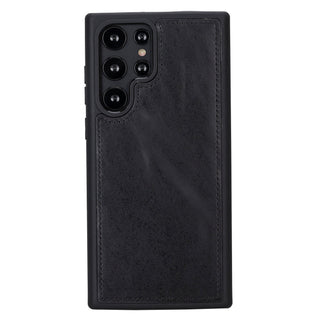 Carter Samsung Galaxy S22 Ultra Wallet Case, Rustic Black - Bouletta