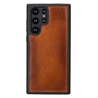 Carter Samsung Galaxy S22 Ultra Wallet Case, Rustic Tan - Bouletta