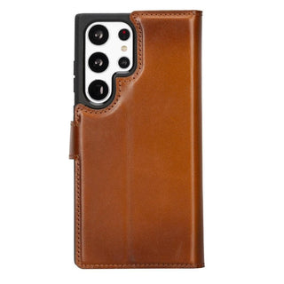 Carter Samsung Galaxy S23 Ultra Wallet Case, Rustic Tan - Bouletta