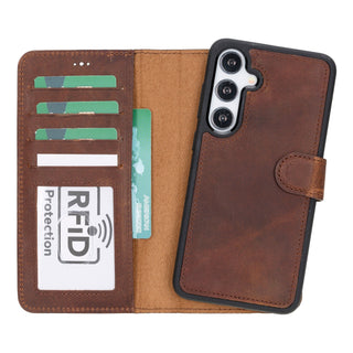 Carter Samsung Galaxy S24 Plus Wallet Case, Antique Brown - Bouletta