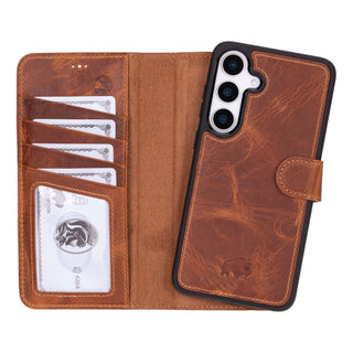 Carter Samsung Galaxy S25 Plus Wallet Case, Golden Brown - BlackBrook Case