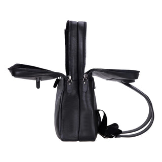 Castle Full - Grain Leather Laptop Backpack 16", Black - BlackBrook Case