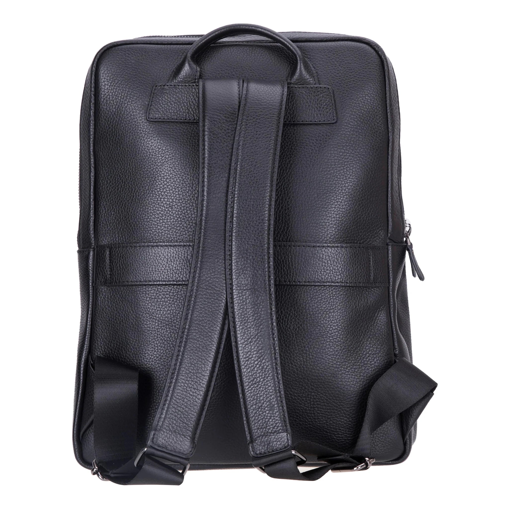 blackbook leather backpack Black | Leather Laptop Backpack Small Black Full-Grain Leather Laptop