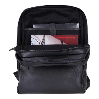 Castle Full - Grain Leather Laptop Backpack 16", Black - BlackBrook Case