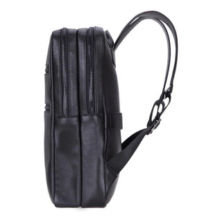 Castle Full - Grain Leather Laptop Backpack 16", Black - BlackBrook Case