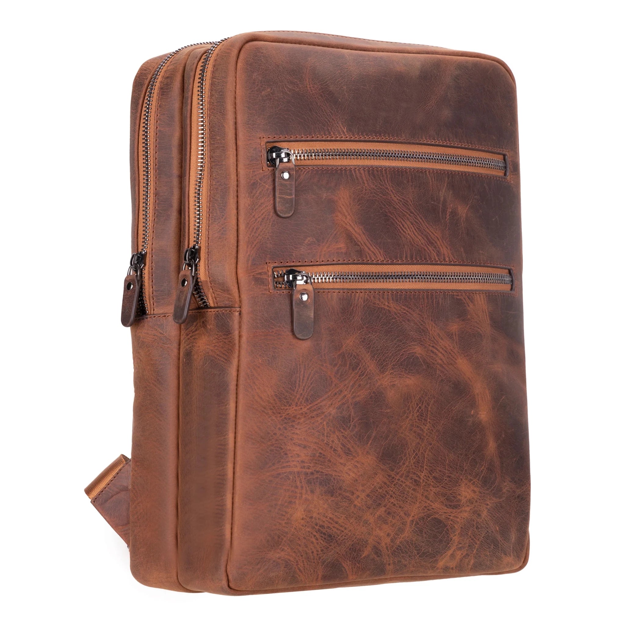 Castle Full-Grain Leather Laptop Backpack 16