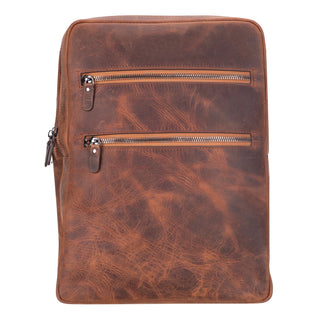 Castle Leather Backpack – Full‑Grain Leather, 16
