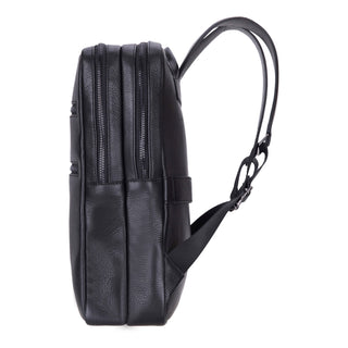 Castle Leather Backpack 16", Pebble Black - BlackBrook Case