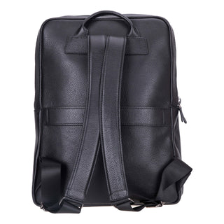 Castle Leather Backpack 16", Pebble Black - BlackBrook Case