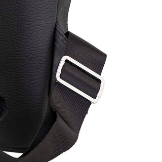 Castle Slim Full-Grain Leather Backpack, Pebble Black - BlackBrook Case