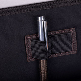 Castle Slim Full-Grain Leather Backpack, Pebble Brown - BlackBrook Case