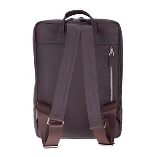 Castle Slim Full-Grain Leather Backpack, Pebble Brown - BlackBrook Case