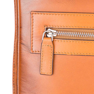 Castle Slim Full-Grain Leather Backpack, Rustic Tan - BlackBrook Case
