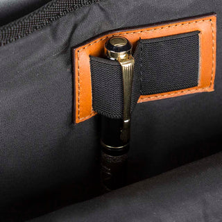 Castle Slim Full-Grain Leather Backpack, Rustic Tan - BlackBrook Case