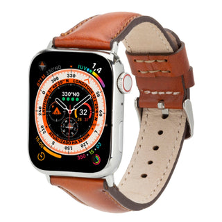 Classic Band for Apple Watch Ultra 49mm, Burnished Tan - BlackBrook Case