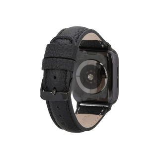 Classic Leather Band – Apple Watch Ultra 49 mm (Pebble Black, Black Hardware) - BlackBrook Case
