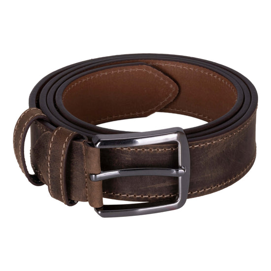 Classic Leather Belt Coffee refined leather belt for everyday style and pairing with Valentine’s leather gifts for him