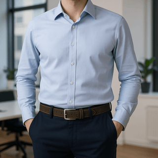 Classic Leather Belt, Coffee - BlackBrook Case