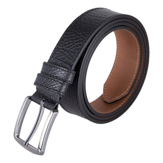 Classic Leather Belt, Pebble Black - BlackBrook Case