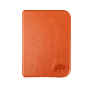 Classic Leather Folio Wallet Case for iPhone Duo, Burnished Tan - BlackBrook Case