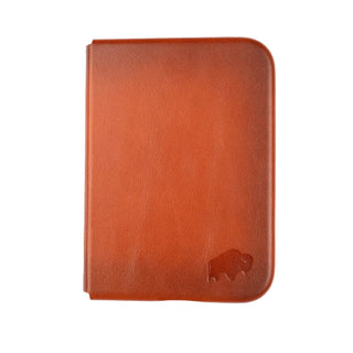 Classic Leather Folio Wallet Case for iPhone Duo, Burnished Tan - BlackBrook Case